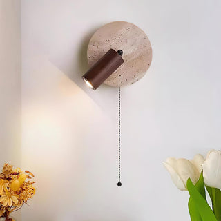 Evzoryra Applique Murale Disc Swing en Travertin-Luire