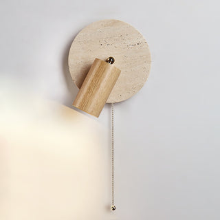 Evzoryra Applique Murale Disc Swing en Travertin-Luire
