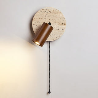 Evzoryra Applique Murale Disc Swing en Travertin-Luire