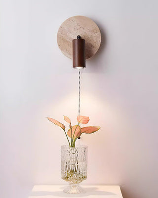 Evzoryra Applique Murale Disc Swing en Travertin-Luire