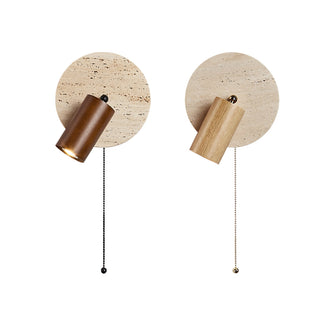 Evzoryra Applique Murale Disc Swing en Travertin-Luire