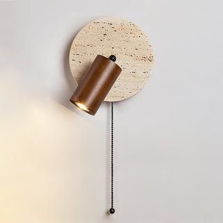 Evzoryra Applique Murale Disc Swing en Travertin-Luire