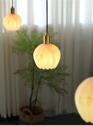 Mian Alabaster Pendant Lamp-Neutral Decor