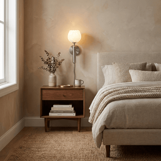 Mian Alabaster Plug-in Wall Lamp-Neutral Decor