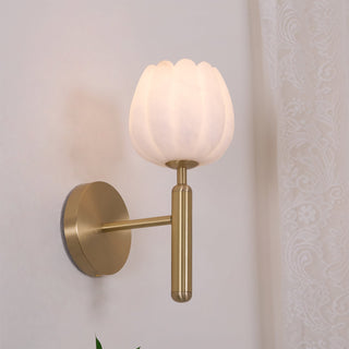 Ralin Applique Murale Fleurs en Albâtre