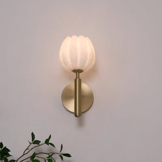 Ralin Applique Murale Fleurs en Albâtre