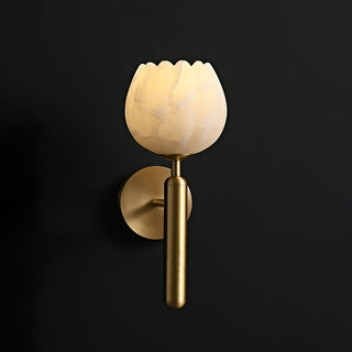 Ralin Applique Murale Fleurs en Albâtre