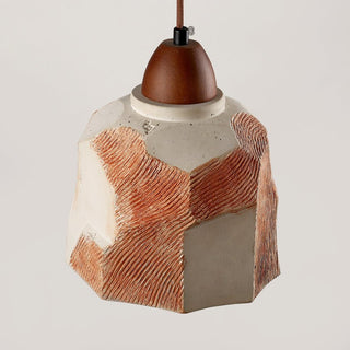 Microcement Textured Pendant Light-Neutral Decor