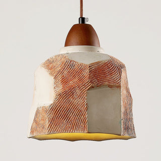 Microcement Textured Pendant Light-Neutral Decor