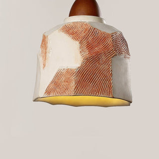 Microcement Textured Pendant Light-Neutral Decor