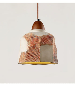Microcement Textured Pendant Light-Neutral Decor