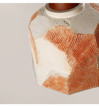 Microcement Textured Pendant Light-Neutral Decor