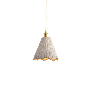 Microcement Lampe suspendue avec abat-jour en tissu réglable