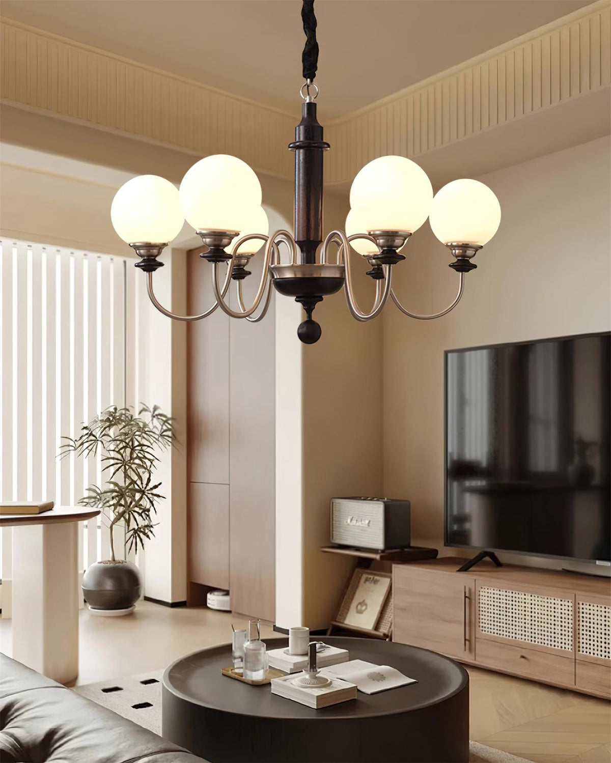 Lumivian 8-Light Globe Chandelier-Neutral Decor