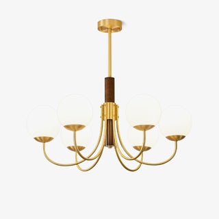 Lustra Lustre Midas Touch Noyer Sphère Laiton