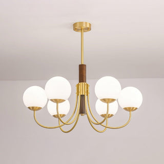 Lustra Lustre Midas Touch Noyer Sphère Laiton