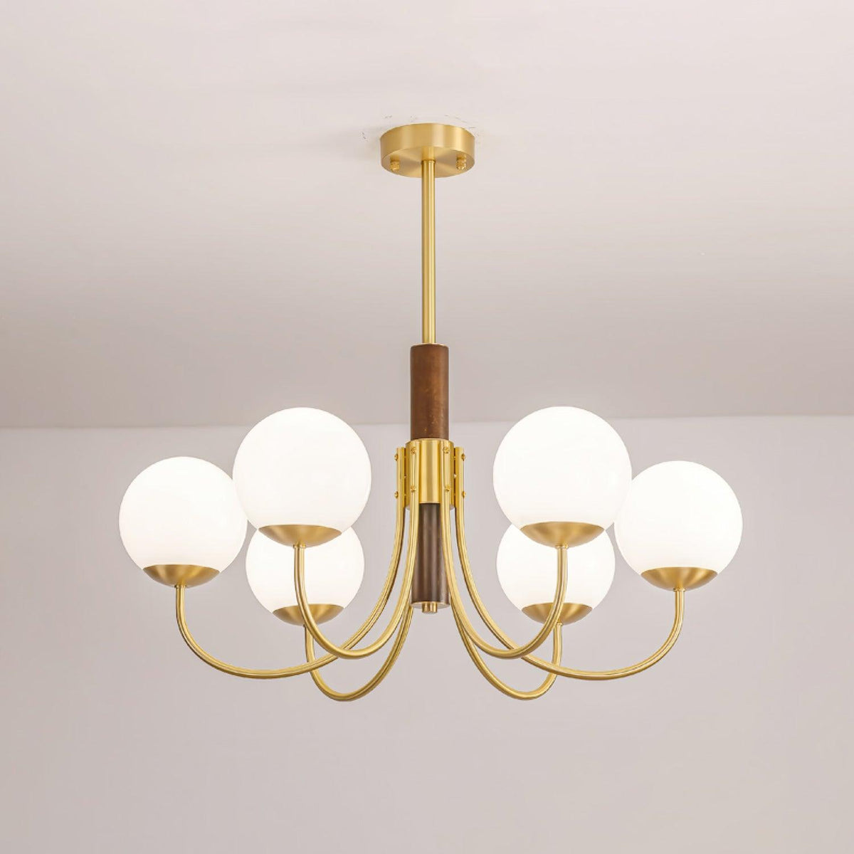 Darira Lustre Midas Touch Noyer Sphère Laiton
