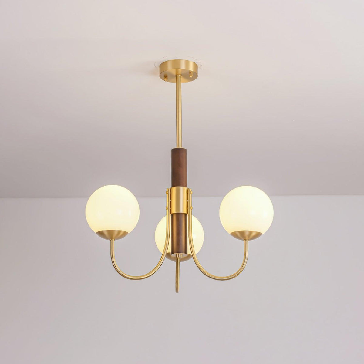 Darira Lustre Midas Touch Noyer Sphère Laiton
