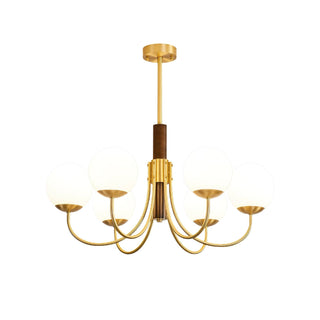 Lustra Lustre Midas Touch Noyer Sphère Laiton