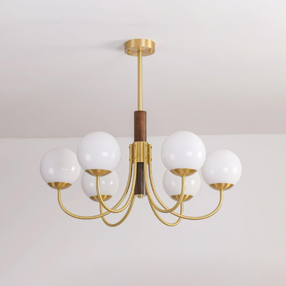 Darira Lustre Midas Touch Noyer Sphère Laiton