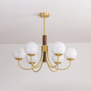 Lustra Lustre Midas Touch Noyer Sphère Laiton