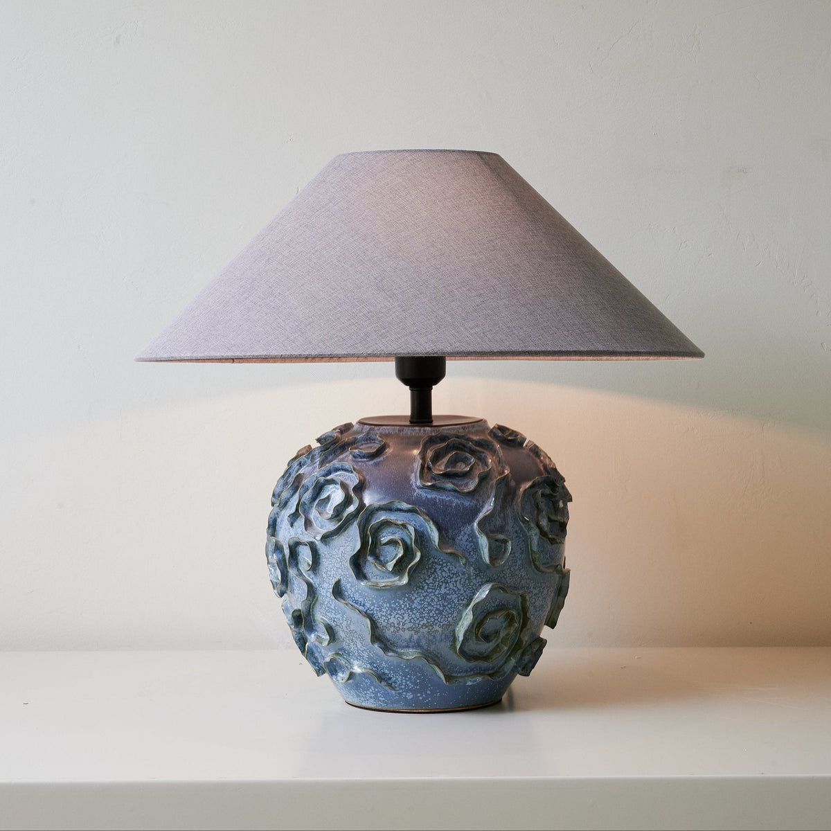 Brian Lampe de Table en Céramique Vintage