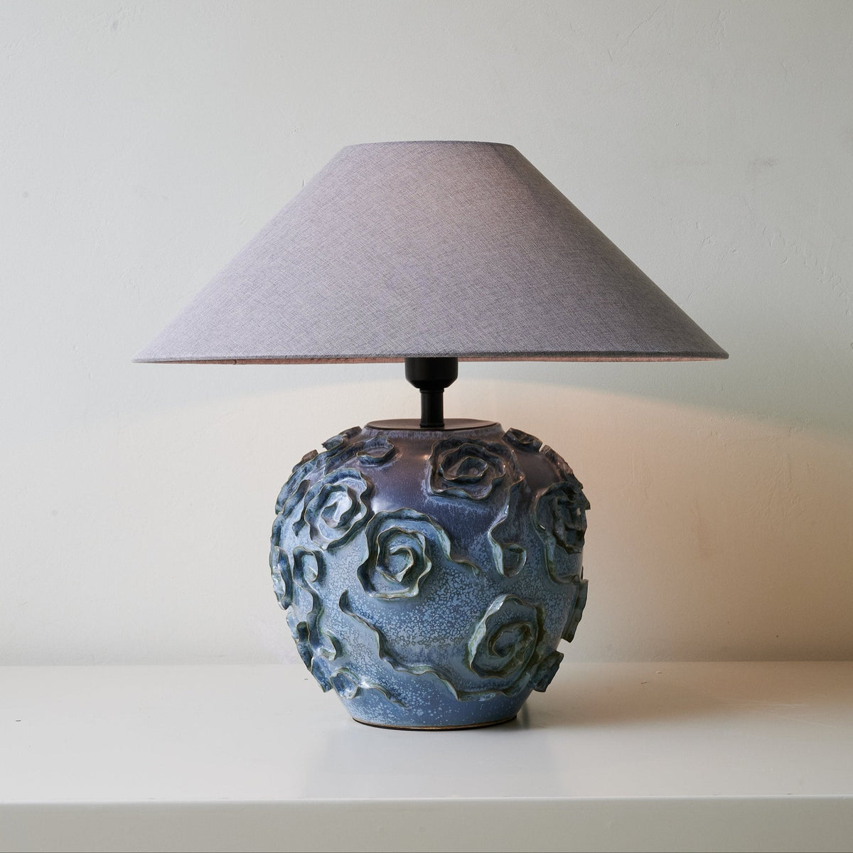 Brian Lampe de Table en Céramique Vintage
