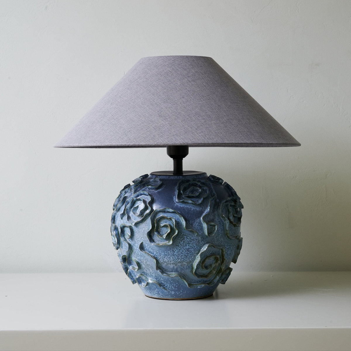 Brian Lampe de Table en Céramique Vintage