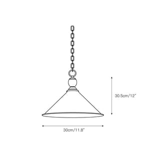 Cemirel Suspension Métal Laiton Industriel Vintage