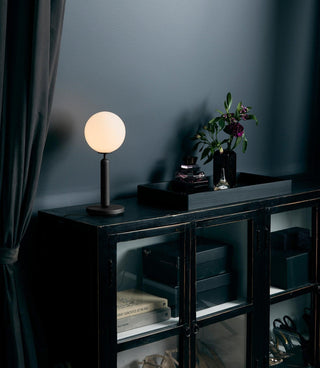Noah Minimalist Glass Table Lamp-Neutral Decor