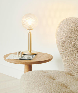 Noah Minimalist Glass Table Lamp-Neutral Decor