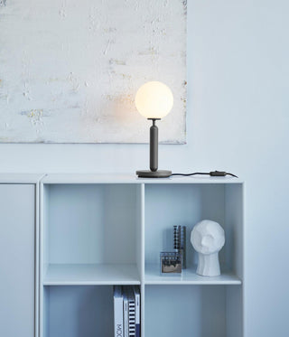 Noah Minimalist Glass Table Lamp-Neutral Decor