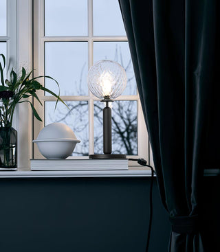 Noah Minimalist Glass Table Lamp-Neutral Decor