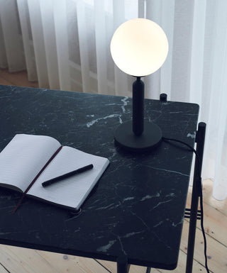 Noah Minimalist Glass Table Lamp-Neutral Decor