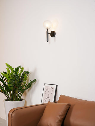 Lustra Applique Murale à Brancher Globe en Verre Style Nordique