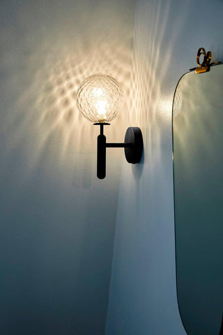 Lustra Applique Murale à Brancher Globe en Verre Style Nordique
