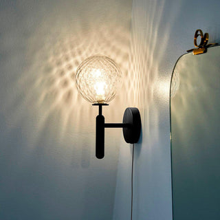 Lustra Applique Murale à Brancher Globe en Verre Style Nordique