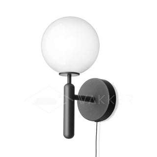 Lustra Applique Murale à Brancher Globe en Verre Style Nordique