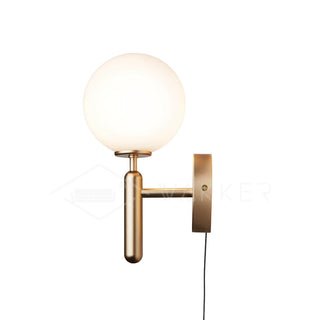 Lustra Applique Murale à Brancher Globe en Verre Style Nordique