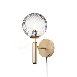 Lustra Applique Murale à Brancher Globe en Verre Style Nordique