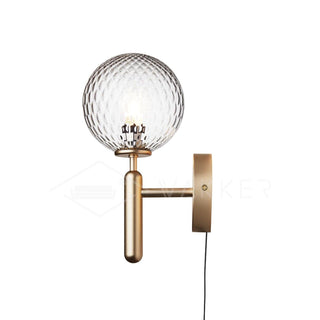 Lustra Applique Murale à Brancher Globe en Verre Style Nordique
