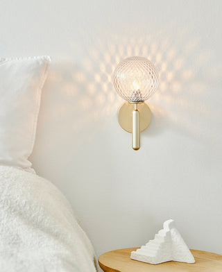 Lustra Applique Murale à Brancher Globe en Verre Style Nordique