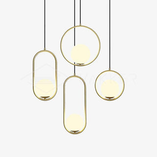 Lustra Suspension Anneau Moderne en Laiton
