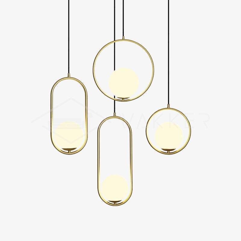 Iselira Suspension Anneau Moderne en Laiton