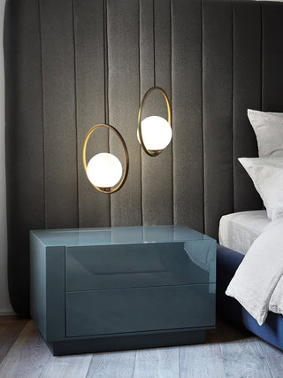 Ellipse Suspension Contemporaine en Laiton