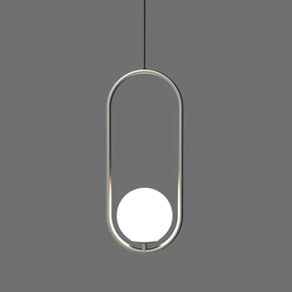Ellipse Suspension Contemporaine en Laiton