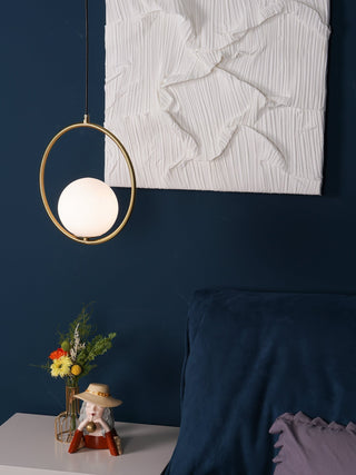 Ellipse Suspension Contemporaine en Laiton
