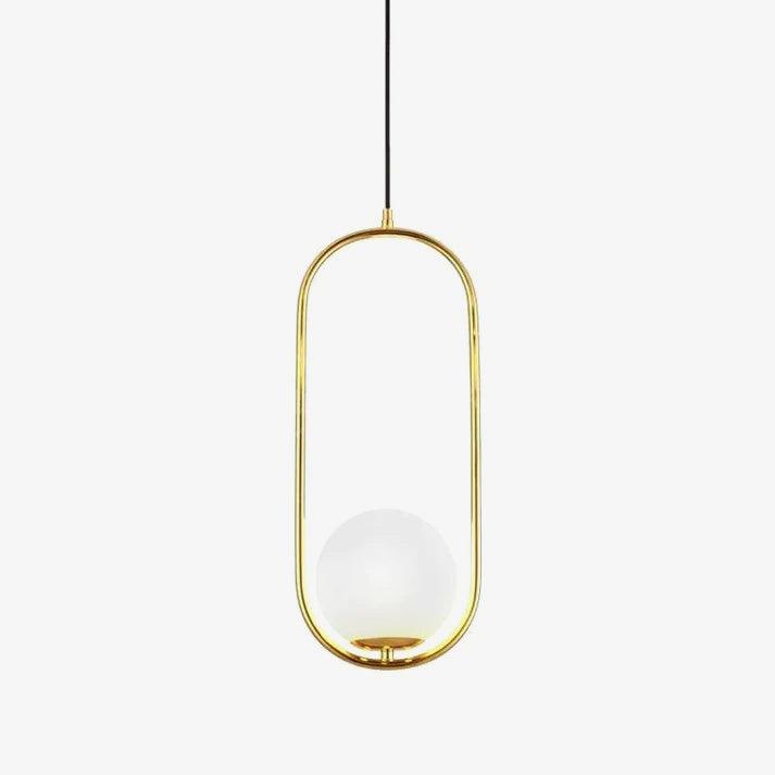 Ellipse Suspension Contemporaine en Laiton