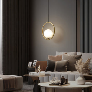 Lustra Suspension Anneau Moderne en Laiton