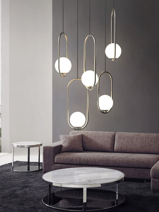 Lustra Suspension Anneau Moderne en Laiton